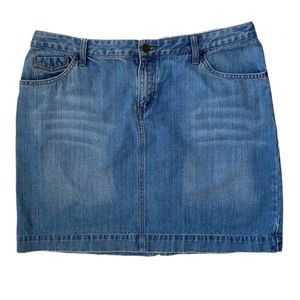 Eddie Bauer Jeans Mini Skirt Blue Size 16
